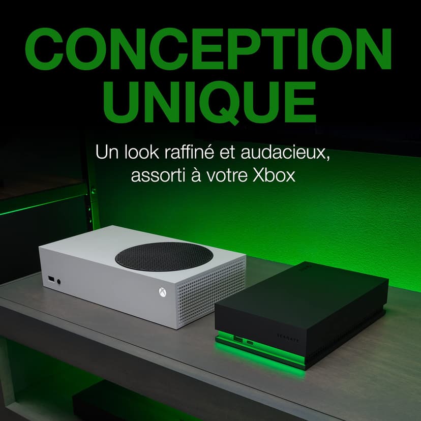 Seagate Game Drive Hub 8To, Disque Dur Externe HDD, USB 3.2, Deux Ports USB-C et USB-A, certifié Xbox, LED RVB, Services Rescue (STKW8000402) - 6
