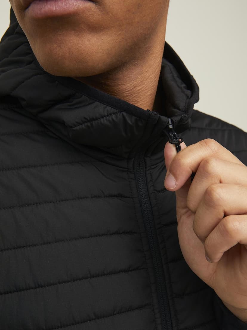 JACK & JONES Mens Quilted Jacket Black S - 6