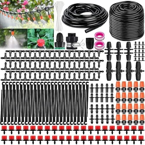 Garden Irrigation System, Garden Irrigation Kit, 50 m + 8…