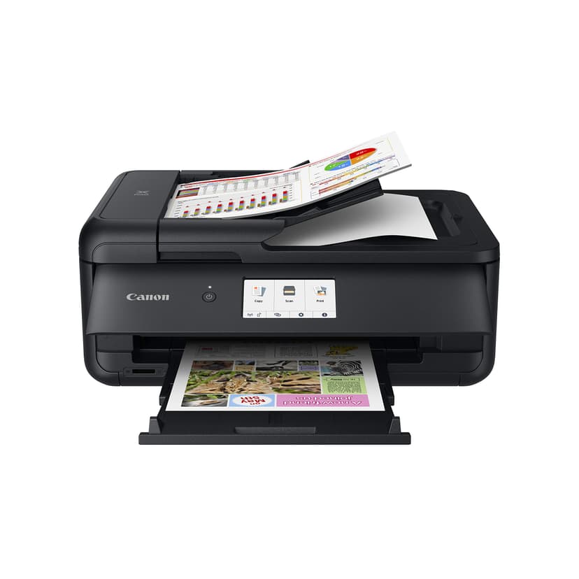 Canon PIXMA TS9550a Imprimante Multifonction Jet d’Encre Couleur Format A3 et A4 (5 encres séparées, WiFi, LAN, 2 chargeurs de Papier, Impression Recto Verso) Noir - 4