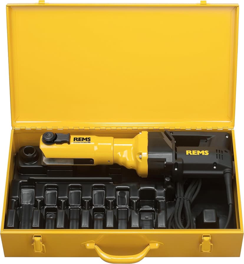 Rems R220 Power-Press SE Basic Pack - Yellow Electric Radial Crimping Tool - Includes Carrying Case - 1