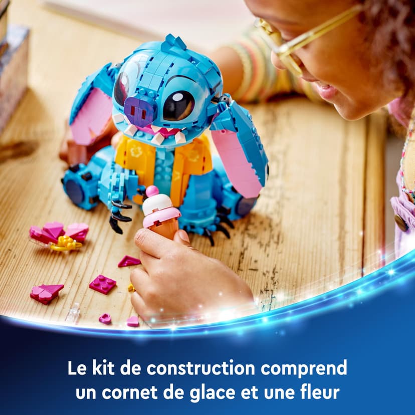 LEGO | Disney Stitch Toy - Play & Display Figure with an Ice-Cream Cone & Decorative Flower - Gift for 9+ Year Old Girls, Boys & Lilo & Stitch Movie fans - 43249 - 5