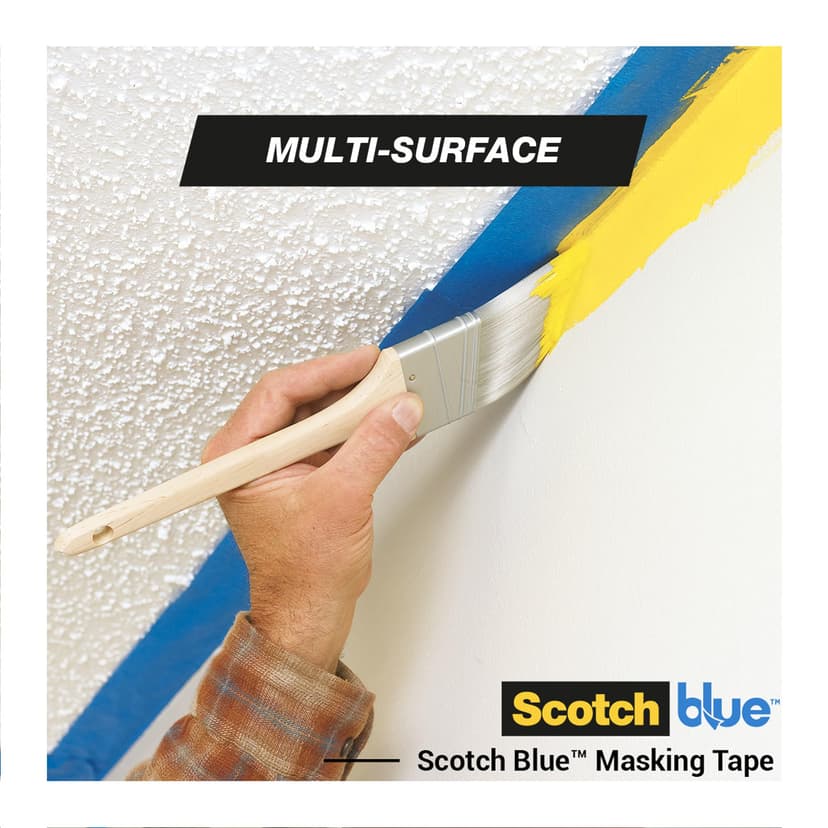 ScotchBlue Multi-Surface Premium Masking Tape, 48mm x 41m, 1 Roll/Pack - Scotch Adhesive Blue Painters Tape, For Painting and Decorating, Indoor & Outdoor, Sticks Well, 100% PEFC - 5