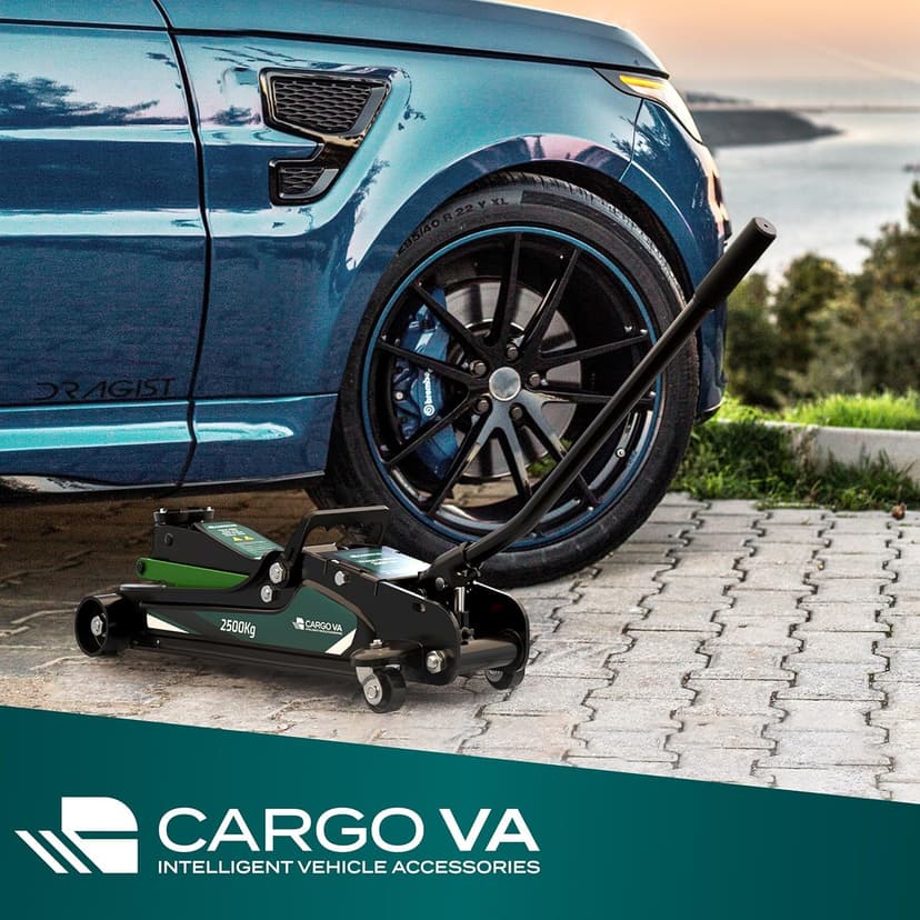 CargoVA® Cric hydraulique 2,5 T avec 2 Supports en Caoutchouc - Cric de Manœuvre, Chandelle de Levage, Crics de Levage Parfait pour l'atelier de Bricolage - 8