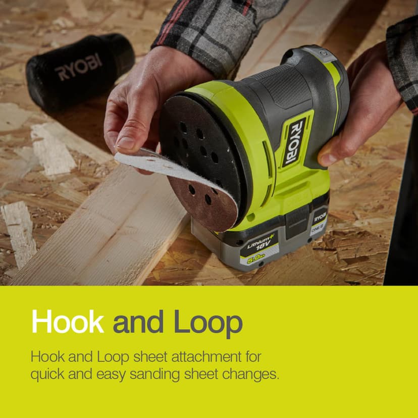 RROS18-0 18V ONE+ Cordless Random Orbit Sander (Bare Tool) - 8