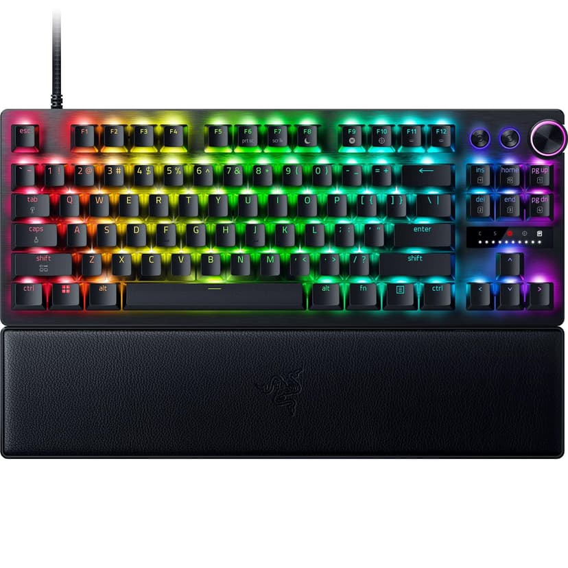 Razer Huntsman V3 Pro Tenkeyless 8KHz - TKL PC Gaming Keyboard - 8KHz HyperPolling - Analog Optical Switches - actuation 0,1-4,0mm - Snap Tap - Rapid Trigger - QWERTY US Layout | Black - 1