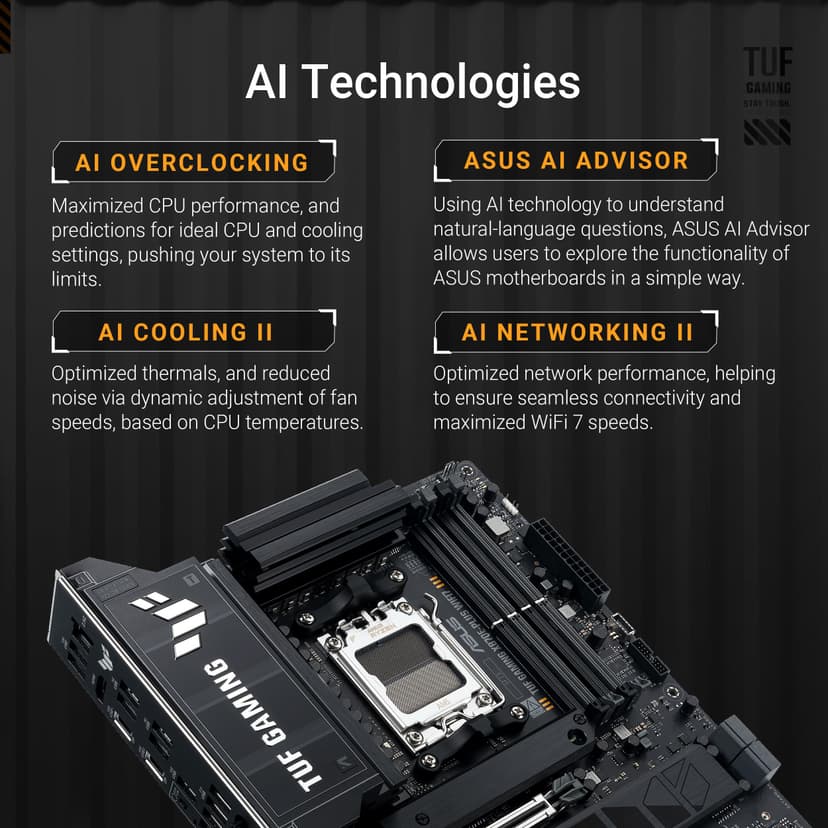 ASUS TUF Gaming X870E-PLUS WIFI7 AMD X870E Socket AM5 ATX (MB ASUS TUF Gaming X870E-PLUS WIFI7) - 4