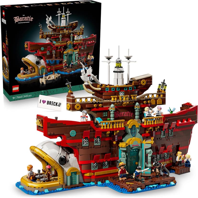 Lego One Piece Restaurant Baratié, The Floating Restaurant - 75640 Lego New 2025 (with Printed Tiles) - 1