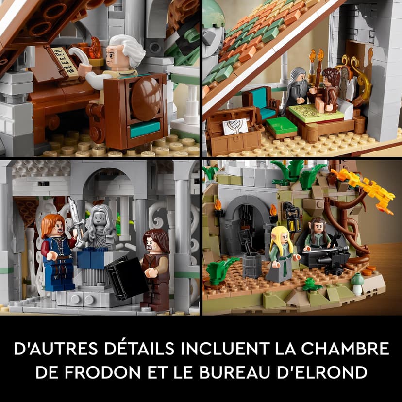 LEGO Icons The Lord of the Rings: Rivendell - Collectible LotR Display Set for Adults with 15 Unique Minifigures incl. Gandalf, Legolas, Aragorn & Frodo - 10316 - 6