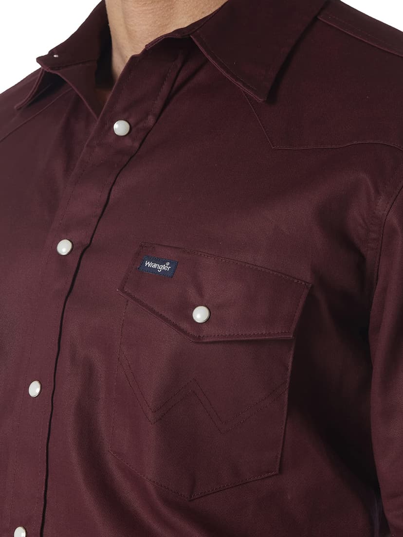 Wrangler Men's Ms70719 Button down shirts, Indigo, XL UK - 2
