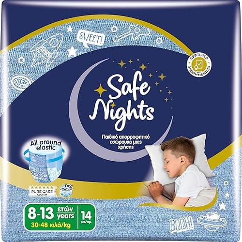 Babylino Safe Nights Boy, Culotte de Nuit Absorbante pour…