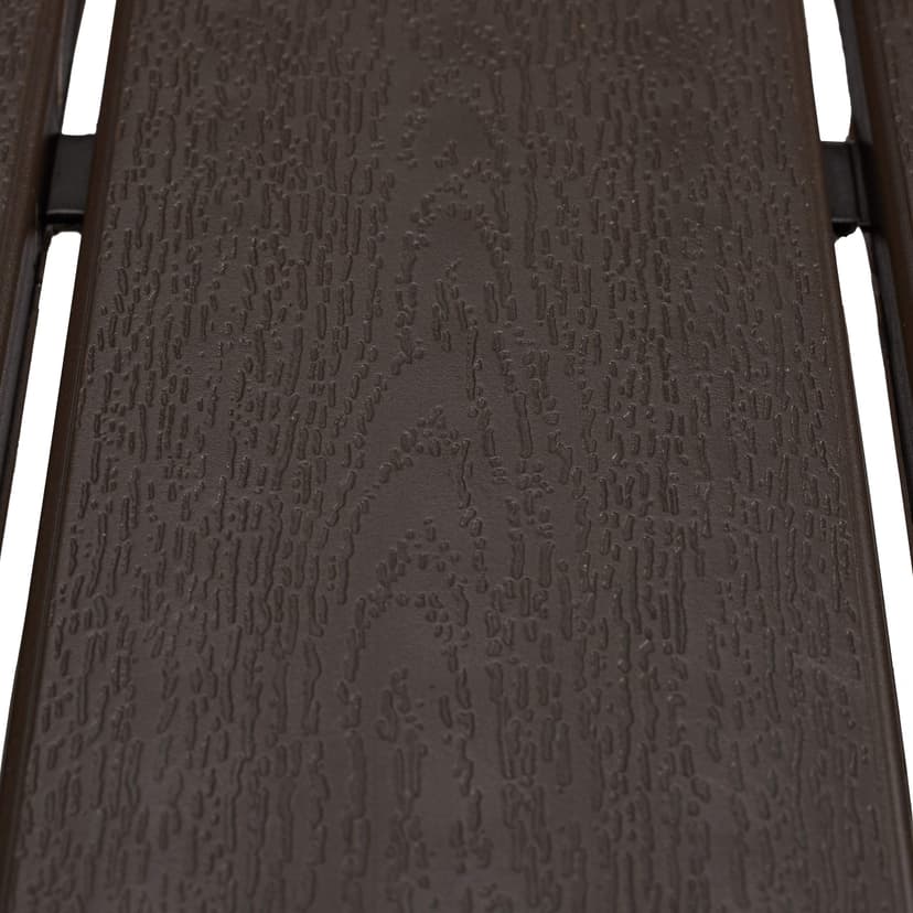 Relaxdays Garden Table, Square, Wood Effect, Outdoors, Patio & Balcony, Alfresco Dining, 74.5 x 77.5 x 77.5 cm, Brown - 6