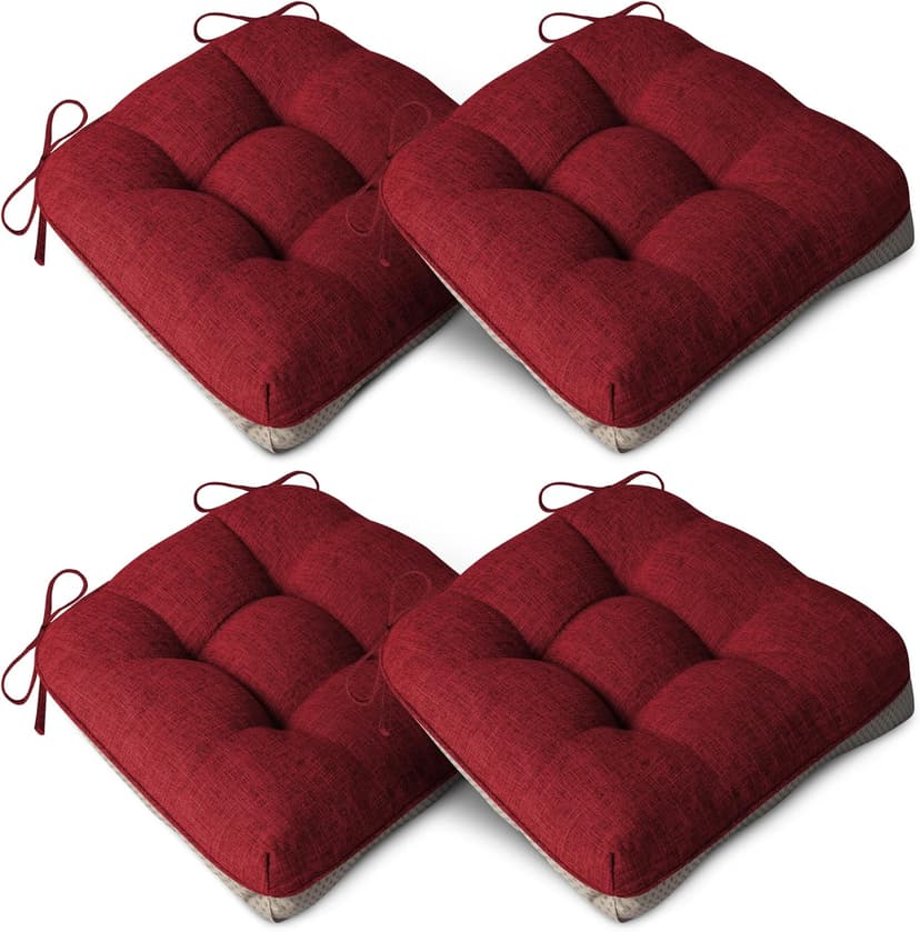 AddGrace Extra Thick Chair Cushions for Dining Chairs Set… - 1