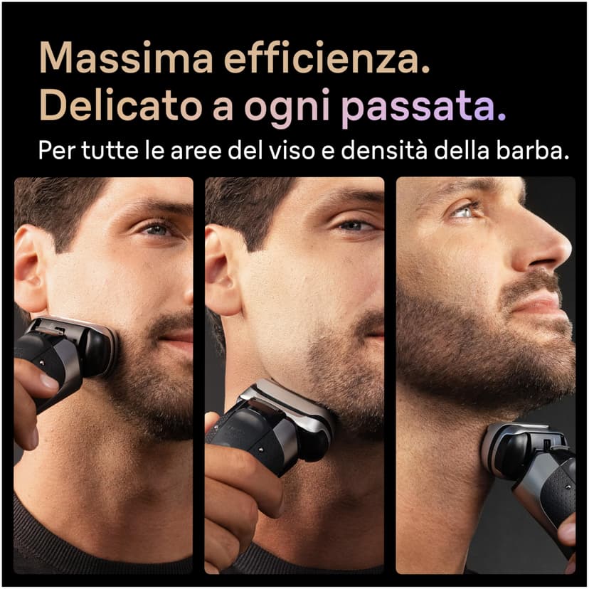 Braun Series 9 PRO+ Men's Electric Razor, 5+1 Ultra Thin Blades, Shaver with 60 Minute Battery, Charging Case, 6-in-1 SmartCare Center, Wet & Dry, Electric Shaver, Made in Germany, 9677cce, Silver - 4