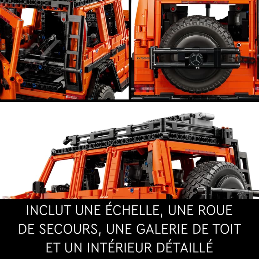 LEGO Technic Mercedes-Benz G 500 PROFESSIONAL Line - Maquette Voiture à Construire pour Adultes - Modèle de Classe G - Idée Cadeau pour les Passionnés de 4x4 et Véhicules de Luxe à Collectionner 42177 - 5