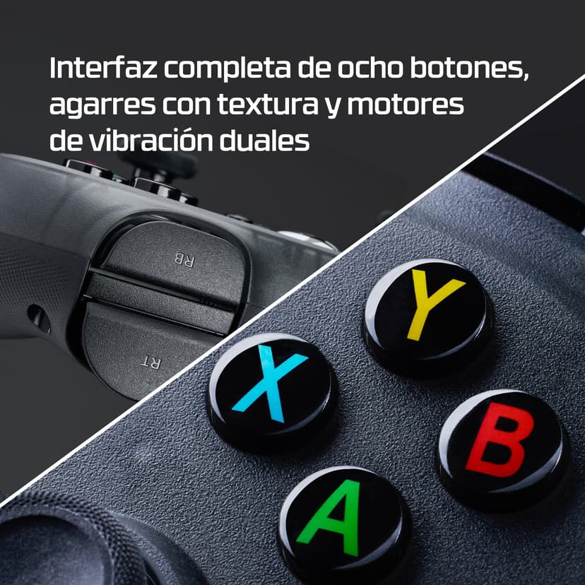 HyperX Clutch Tan - Manette gaming mini compacte noire avec câble pour Xbox Series X|S sous licence et fonctionnalité complète - 5