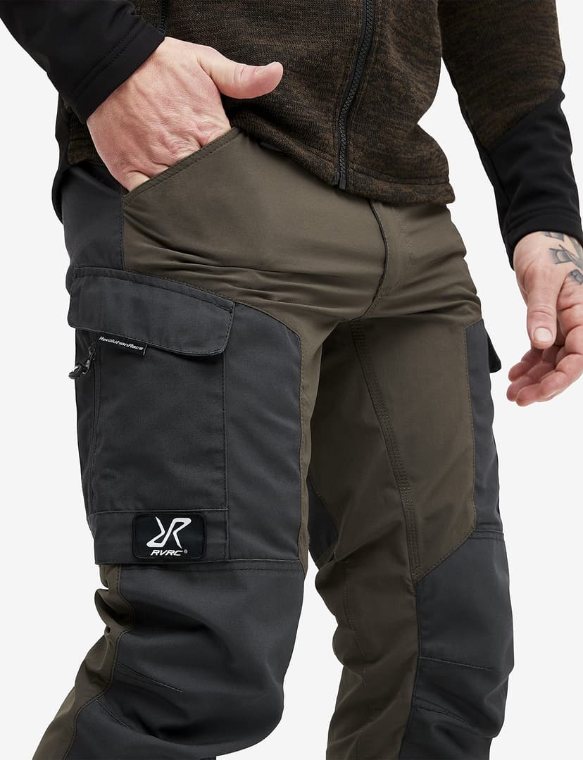 RevolutionRace Men's RVRC GP Trousers, Durable Trousers for Hiking, Walking, Exploring and All Other Outdoor Activities, Mud, XS - 4