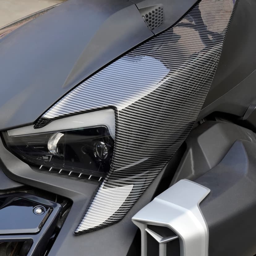 SAUTVS Plastic Carbon Fiber Pattern Fairing Panels for Can Am Ryker, Carbon Fiber Pattern Fairing Panels for Can-Am Ryker Models Accessories (2PCS, Replace #219400803) - 6