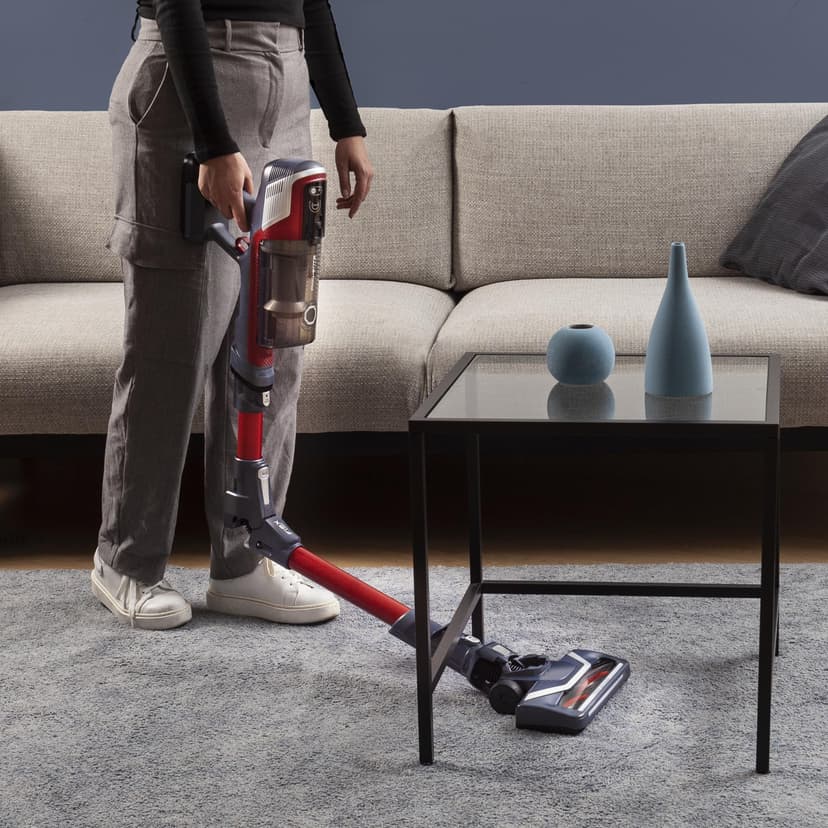 Rowenta X-Pert 6.60 Smart Aspirateur Balai sans fil, Tube Flex, Idéal pour les Poils D'animaux, Léger, Puissance 100W, Autonomie 45min, LED RH6471WO, Noir/Rouge - 2