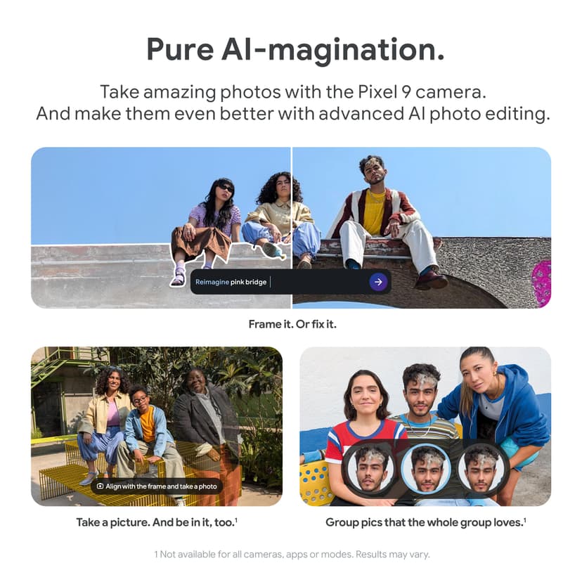 Google Pixel 9 - Unlocked Android Smartphone with Gemini, Advanced Camera, 24-Hour Battery, and 6.3" Actua Display - Porcelain, 128GB - 6