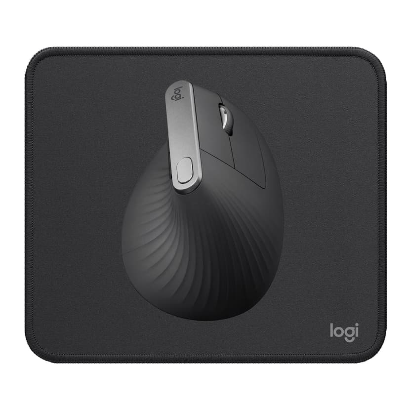 Logitech MX Vertical Ergonomic Mouse, Multi-Device, Bluetooth or 2.4GHz Wireless with USB Unifying Receiver, Mouse Pad - Studio Series, Computer Mouse Mat with Anti-slip Rubber Base, Easy Gliding - 1