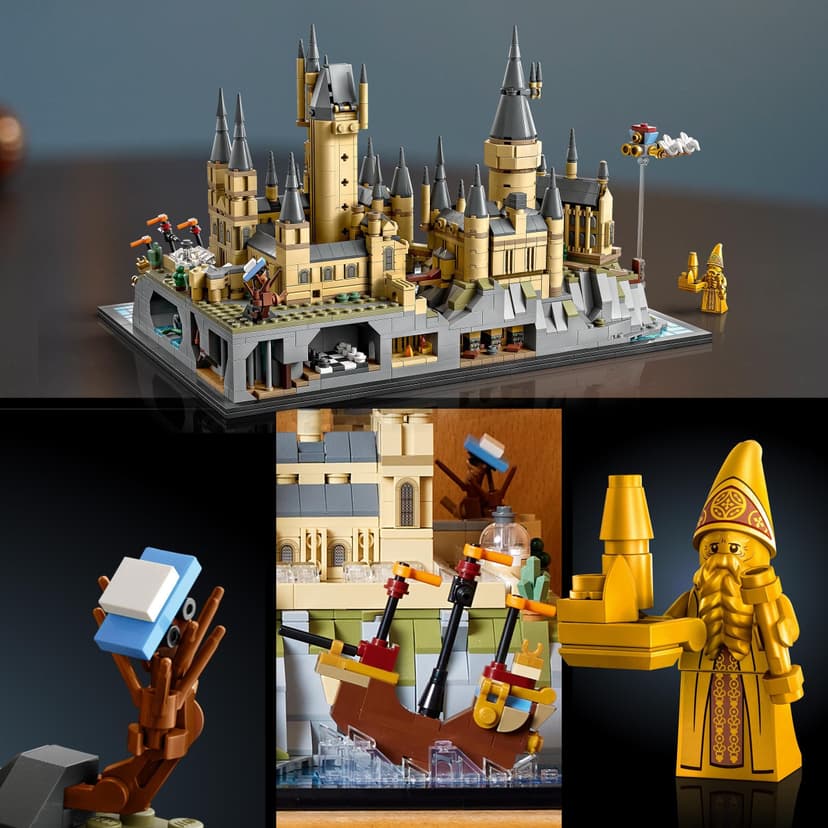 LEGO Harry Potter Hogwarts Castle and Grounds - Collectible Set for Adults incl. Main & Astronomy Towers, Great Hall, Chamber of Secrets & Architect Minifigure - 76419 - 4