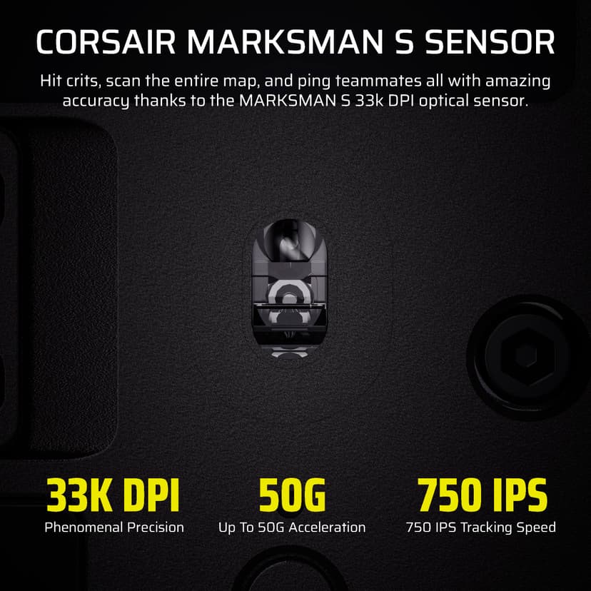 Corsair SCIMITAR ELITE WIRELESS SE MMO PC Gaming Mouse – 33,000 DPI, 16 Programmable Buttons, Key Slider, Elgato Virtual Stream Deck, 1,000Hz Polling, Up to 150-Hour Battery – Gunmetal - 8
