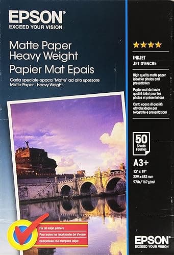 Epson Papier Mat à Fort Grammage 329 x 483 mm, papier A3