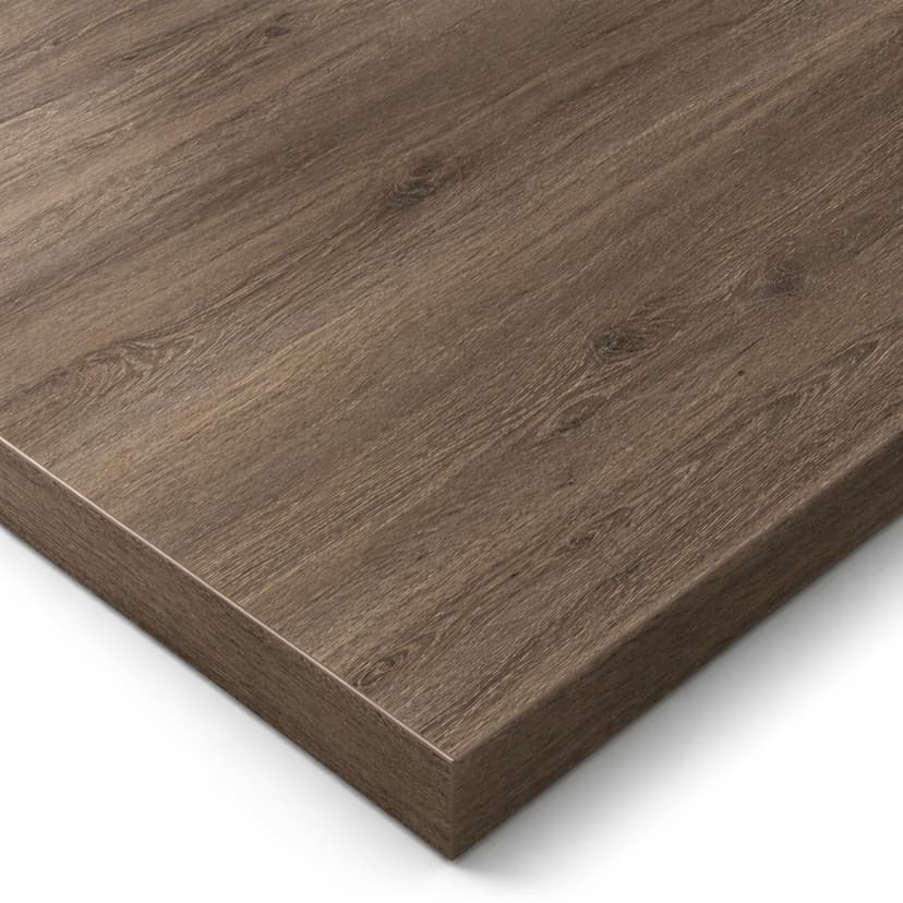 POKAR Table Top 160x80 cm | Desk Top 25 mm Thick | Perfect for Height Adjustable Standing Desk or Dining Table DIY | Durable Laminated Table Top | Made in Europe | Davos Oak - 1