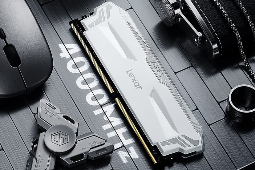 Lexar ARES RGB RAM DDR4 16Go Kit (2x8Go) 4000 MHz, DRAM 288-Pin U-DIMM PC Mémoire RAM, XMP 2.0 Memoire Haute Performance, CL18-22-22-42, PC4-32000, Blanc - 2
