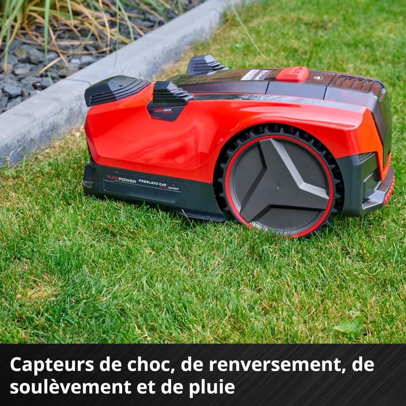 Einhell FREELEXO CAM PLUS 600 Power X-Change Robot-Lawnmower (18 V, Camera Replacement for Peripheral Cable, for 600 m², Carbonless Motor, Wi-Fi, Slopes up to 25%, with 4.0Ah Plus Battery) - 6