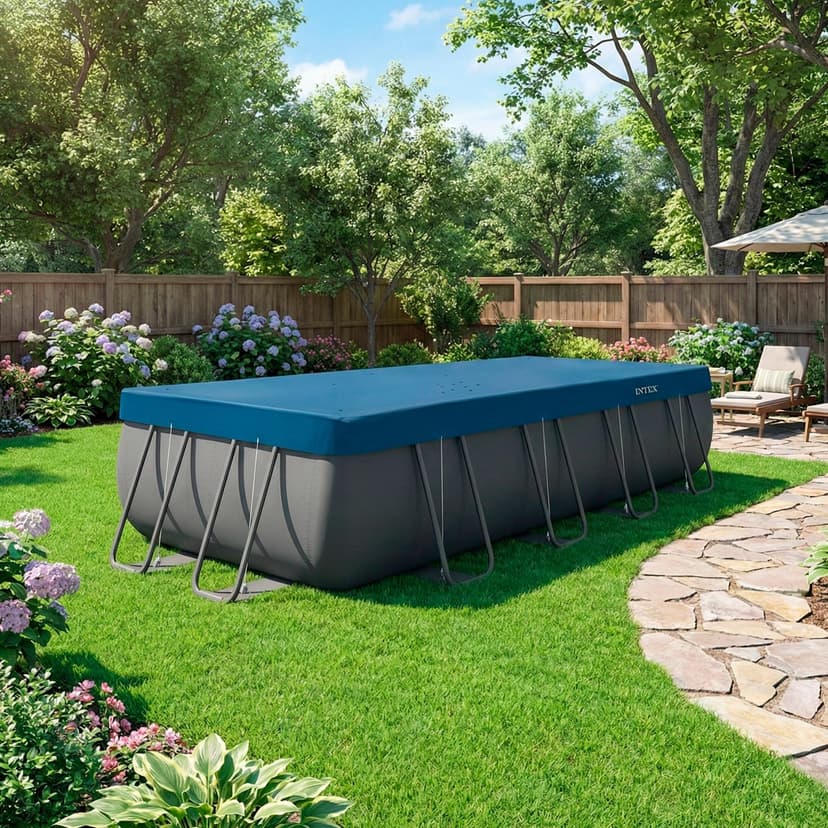Intex - 28086 - Intex Rectangular Winter Pool Tarpaulin 5.5 m x 2.75 m - Thickness 50/100 - 2