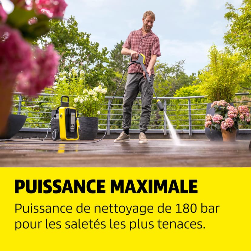 Kärcher K 7 Comfort Premium Connect pressure washer, pressure: max. 180 Bar, flow rate: 600 l/h, area: 60 m²/h, High pressure hose, Hose drum, App Control - 2
