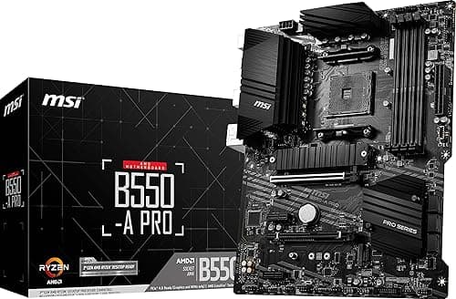 MSI B550-A PRO ProSeries Motherboard (AMD AM4, DDR4, PCIe…