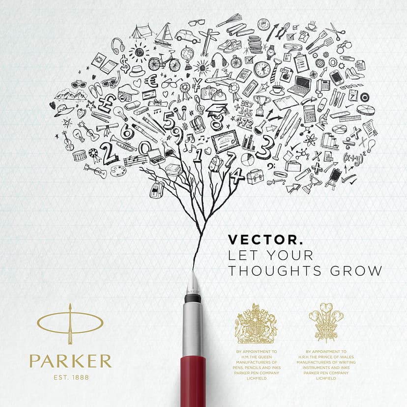 Parker Vector stylo plume | Bleu | pointe fine | encre bleue | emballage blister - 7
