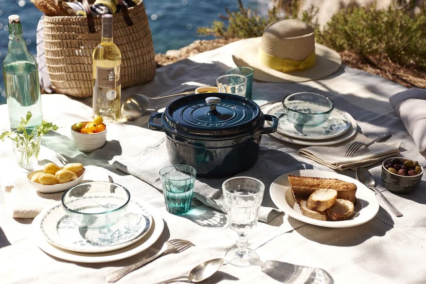 STAUB Cast Iron Roaster/Cocotte, Oval, 37 cm, 8 L, La Mer - 3