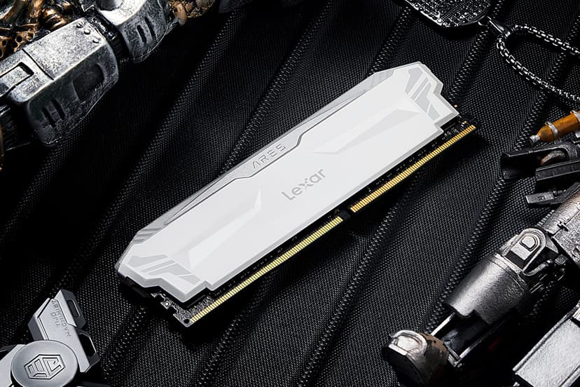 Lexar ARES RGB RAM DDR4 16Go Kit (2x8Go) 4000 MHz, DRAM 288-Pin U-DIMM PC Mémoire RAM, XMP 2.0 Memoire Haute Performance, CL18-22-22-42, PC4-32000, Blanc - 5