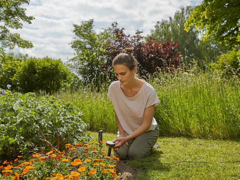 Gardena Sonde d'humidité des sols: Arrosage automatique, peut être utilisé directement sur la pelouse, câble de raccordement de 5 m, peut être prolongé avec un câble de rallonge (01867-20) - 6