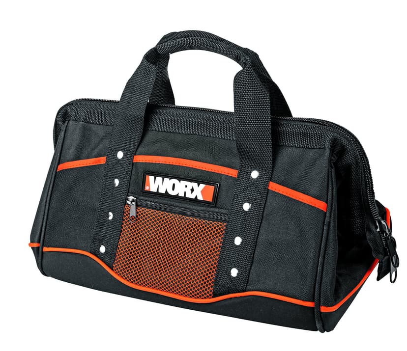 WORX WA0076 Storage Bag - Tool Box in Plain Black with Double Carry Handle - for Convenient Storage of Tool Bag Without Tools - 1